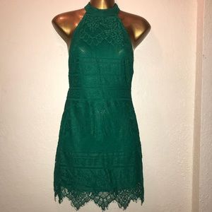 Green Backless Dress